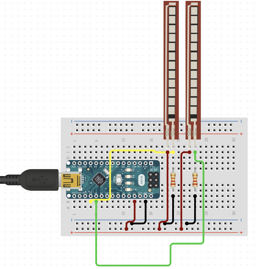 Wiring scheme of the glove